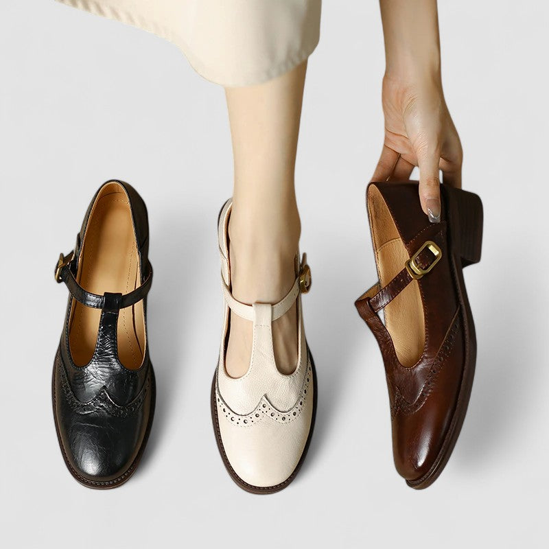 Seliora - Chaussures Mary Jane orthopédiques pour femme avec boucle ajustable