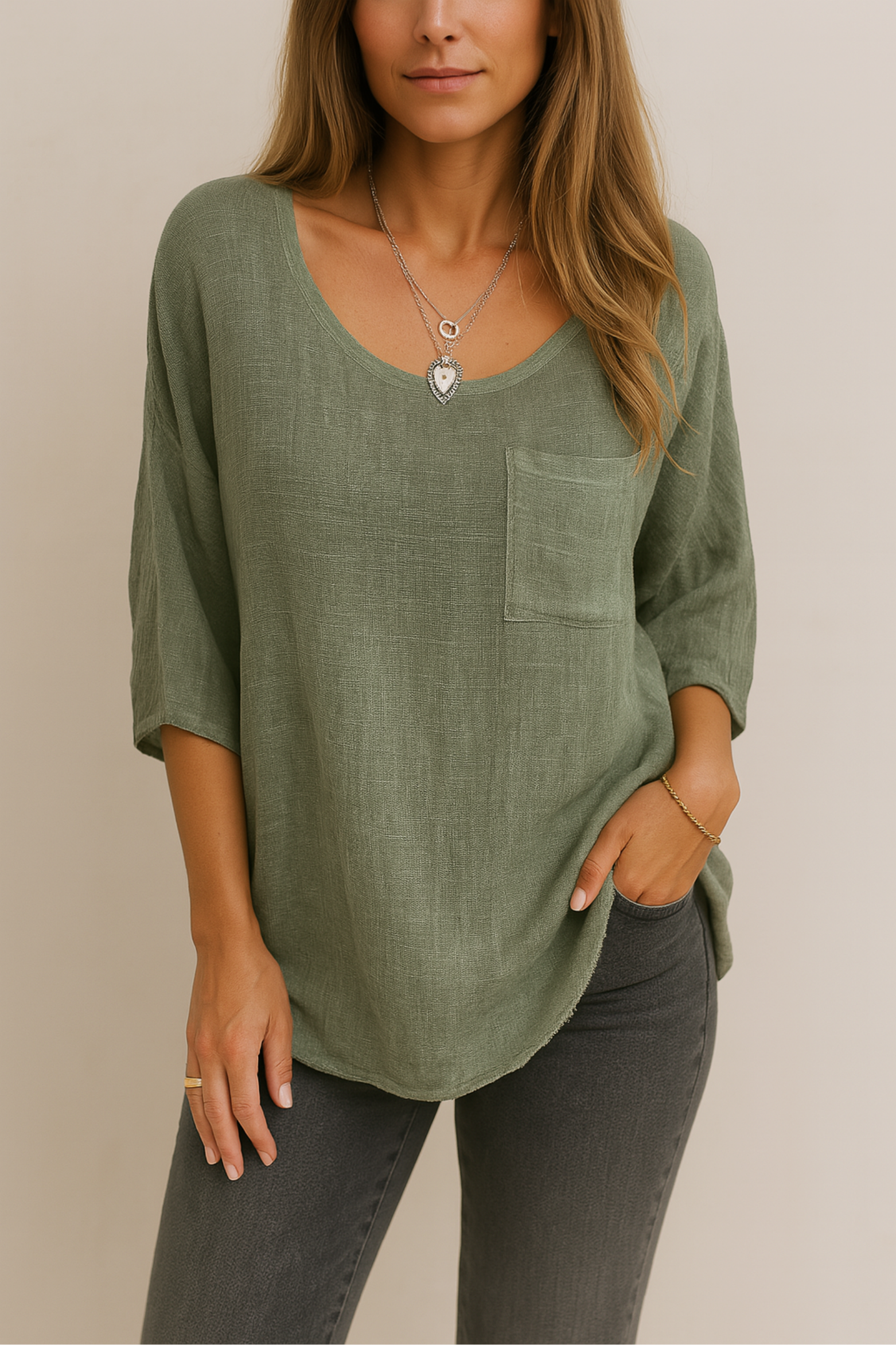 Noraya - Casual cotton shirt