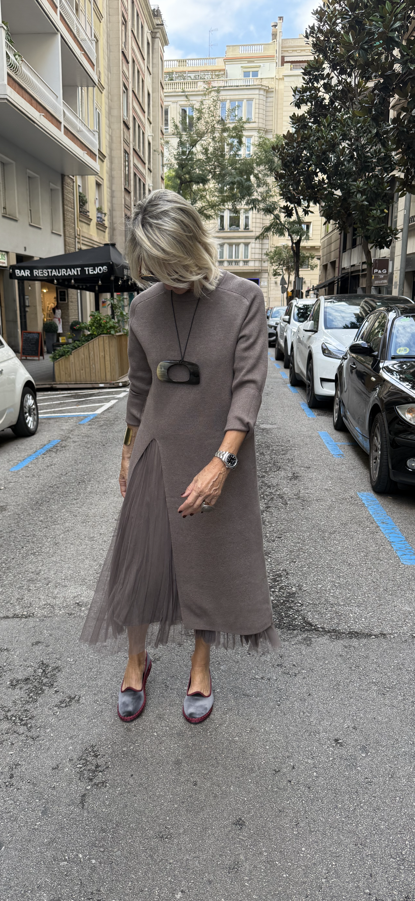 Gwenirra - Robe Tulle Tricotée Élégante