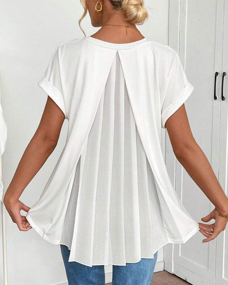 Estella™ - T-shirt à manches courtes unisexe avec patchwork