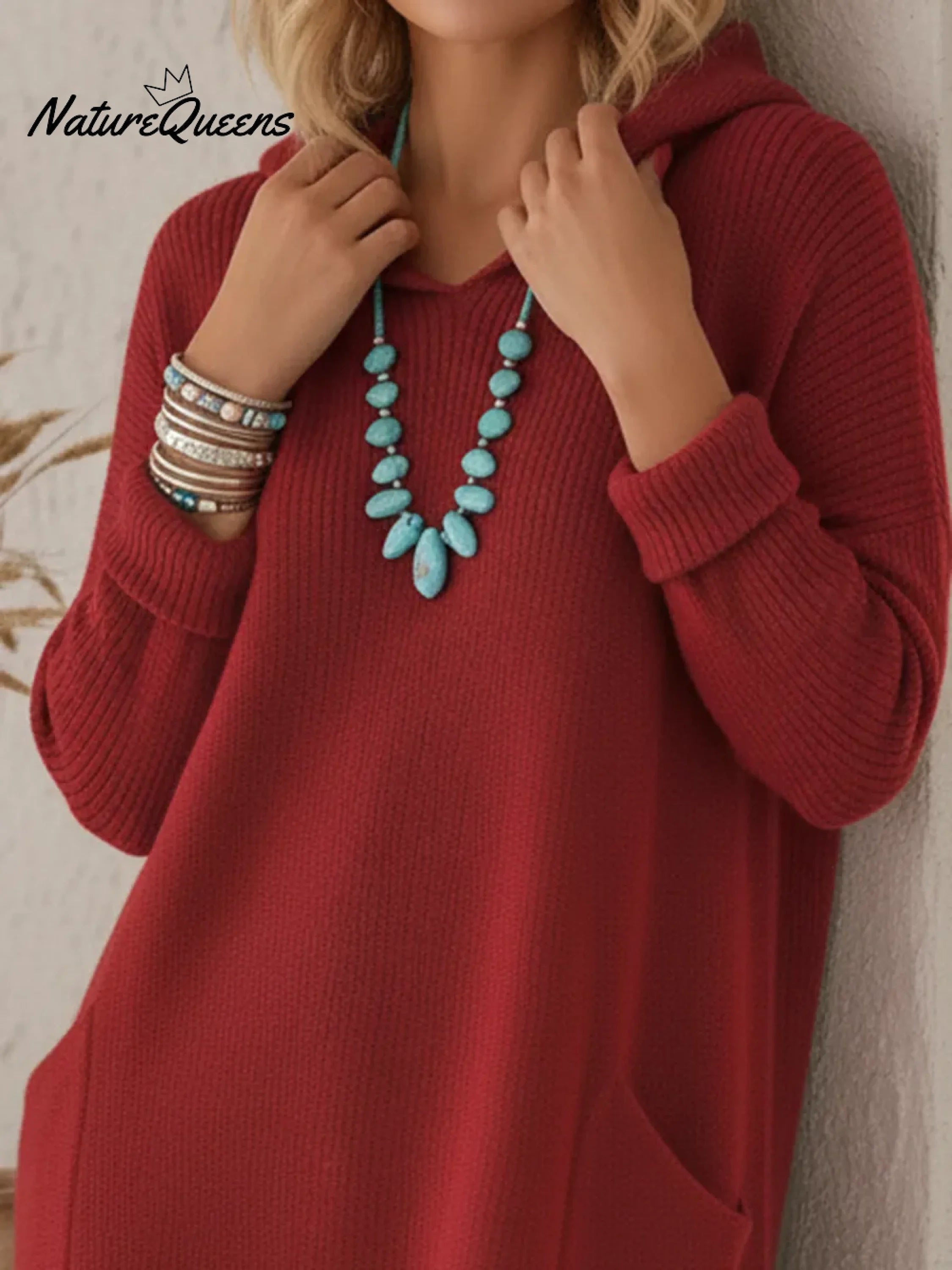 Fioranelle - Pull Doux à Capuche avec Poches