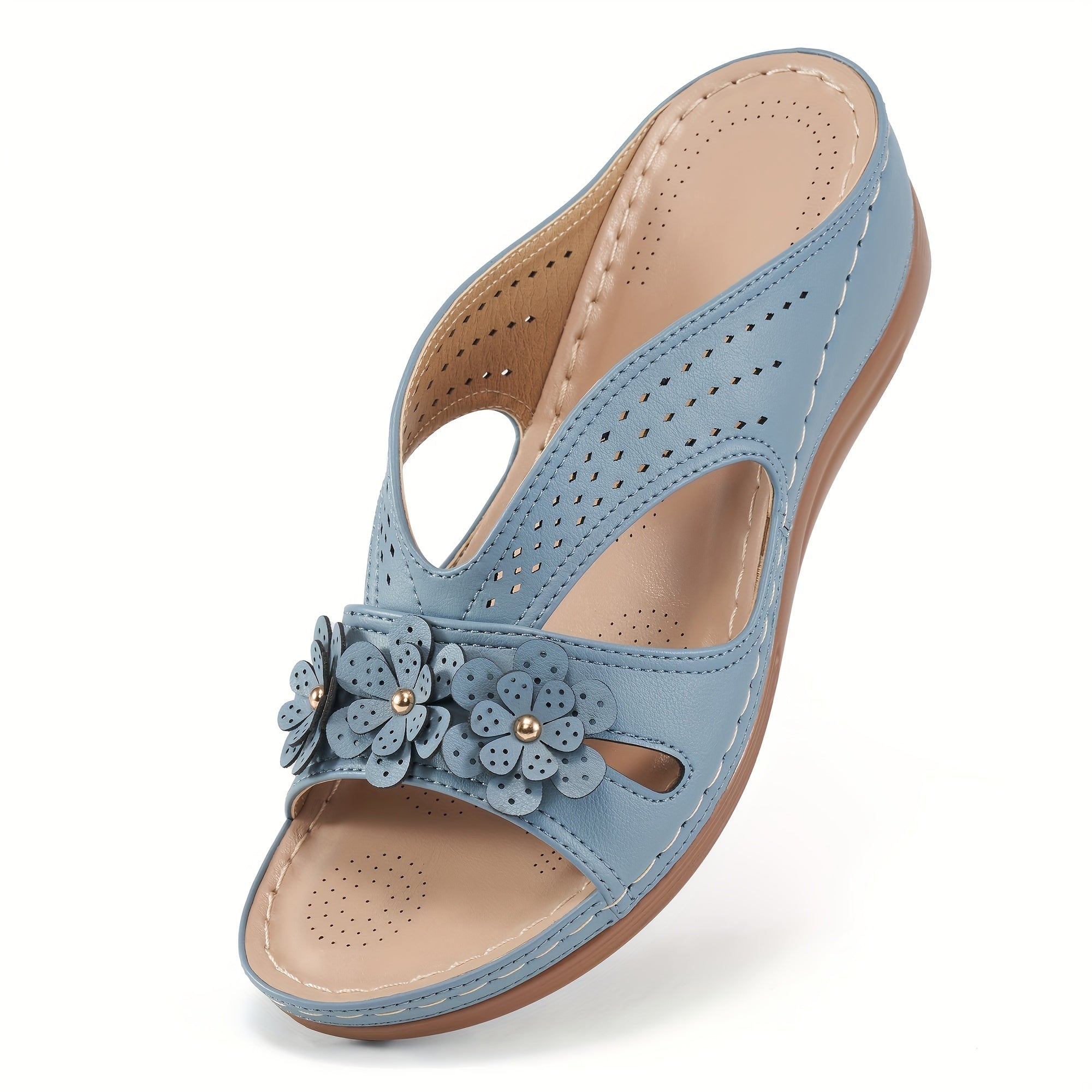 Norabel™ - Sandales à Talon Compensé Confort Orthopédique – Stabilité, Légèreté et Posture Naturelle