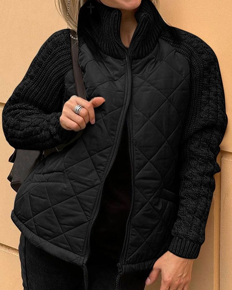 Bravina - Veste en Fleece Tricotée Décontractée