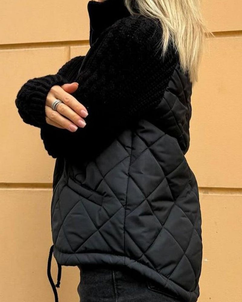 Bravina - Veste en Fleece Tricotée Décontractée