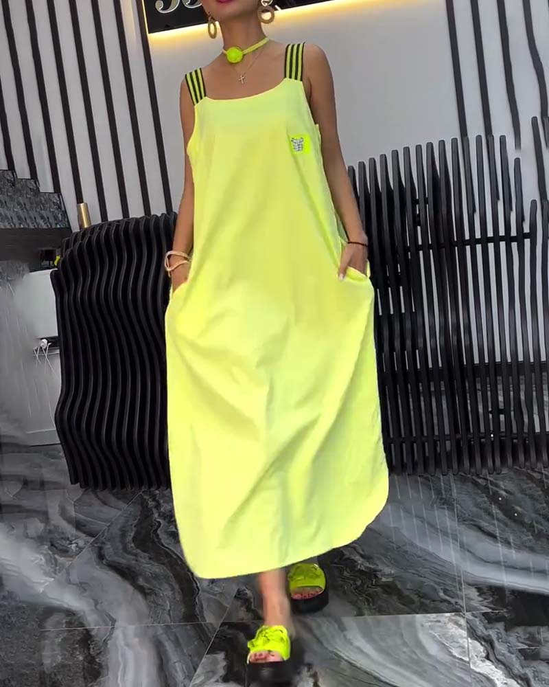 Nyelle - Robe bretelles séparées lâche