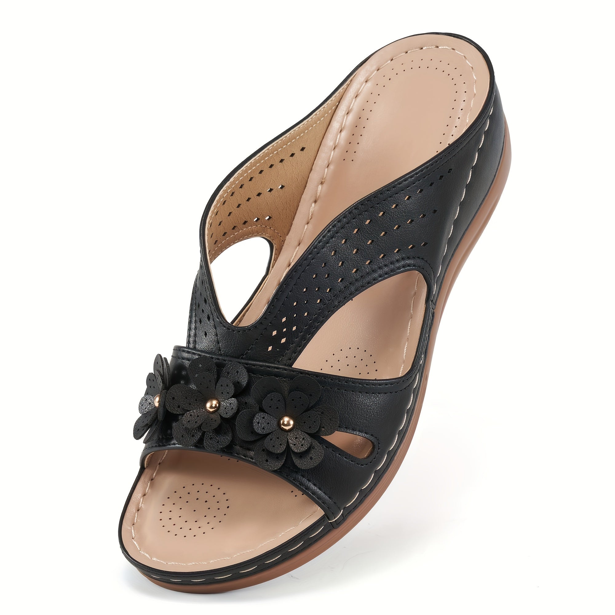 Norabel™ - Sandales à Talon Compensé Confort Orthopédique – Stabilité, Légèreté et Posture Naturelle