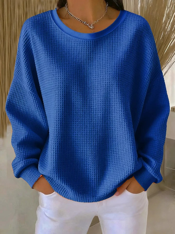 Rhosavienne – Soft Textured Sweater with Enveloping Comfort