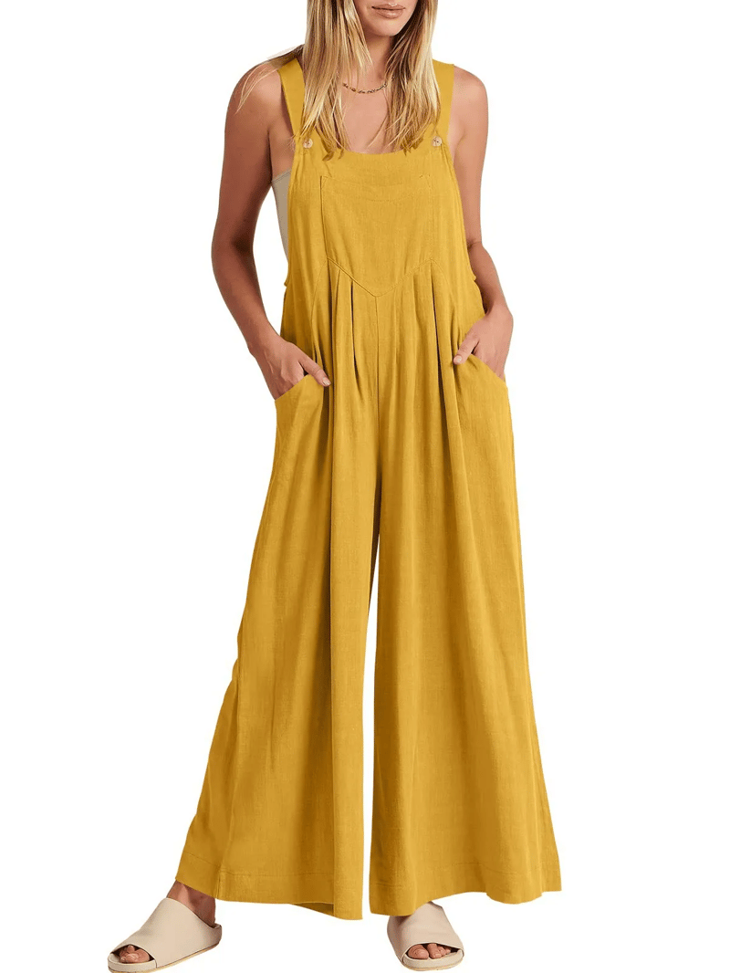 Giulena - Sleeveless Wide Leg Jumpsuit