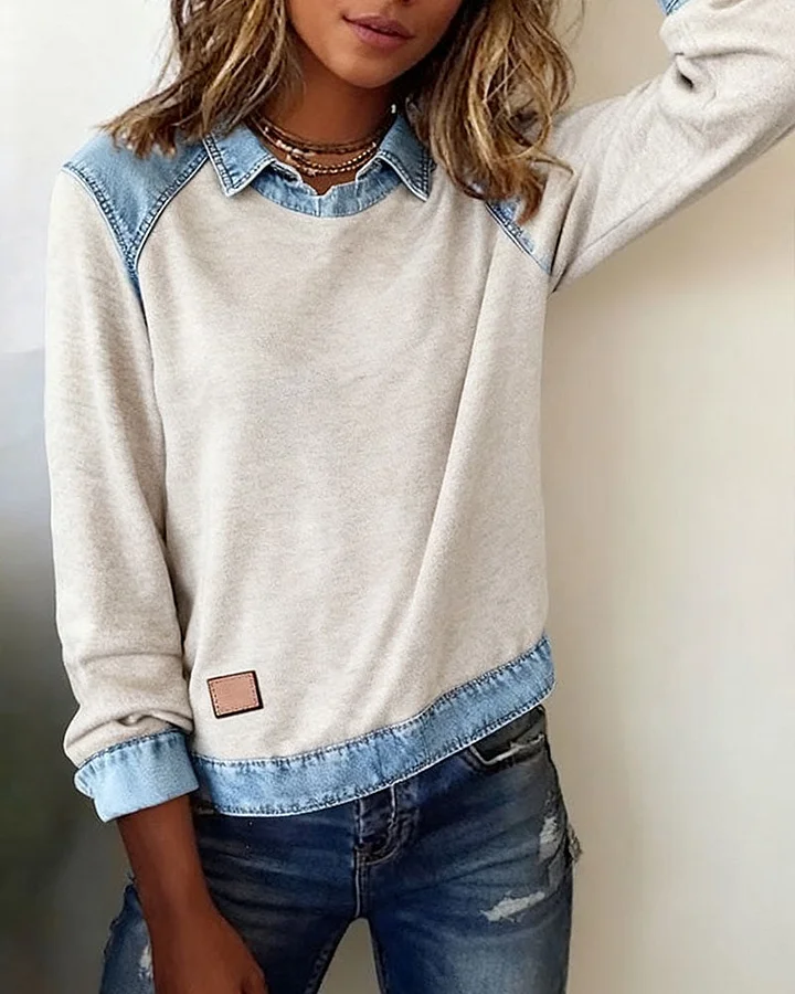 Norvella - Chemisier Élégant À Manches Longues Et Col Revers