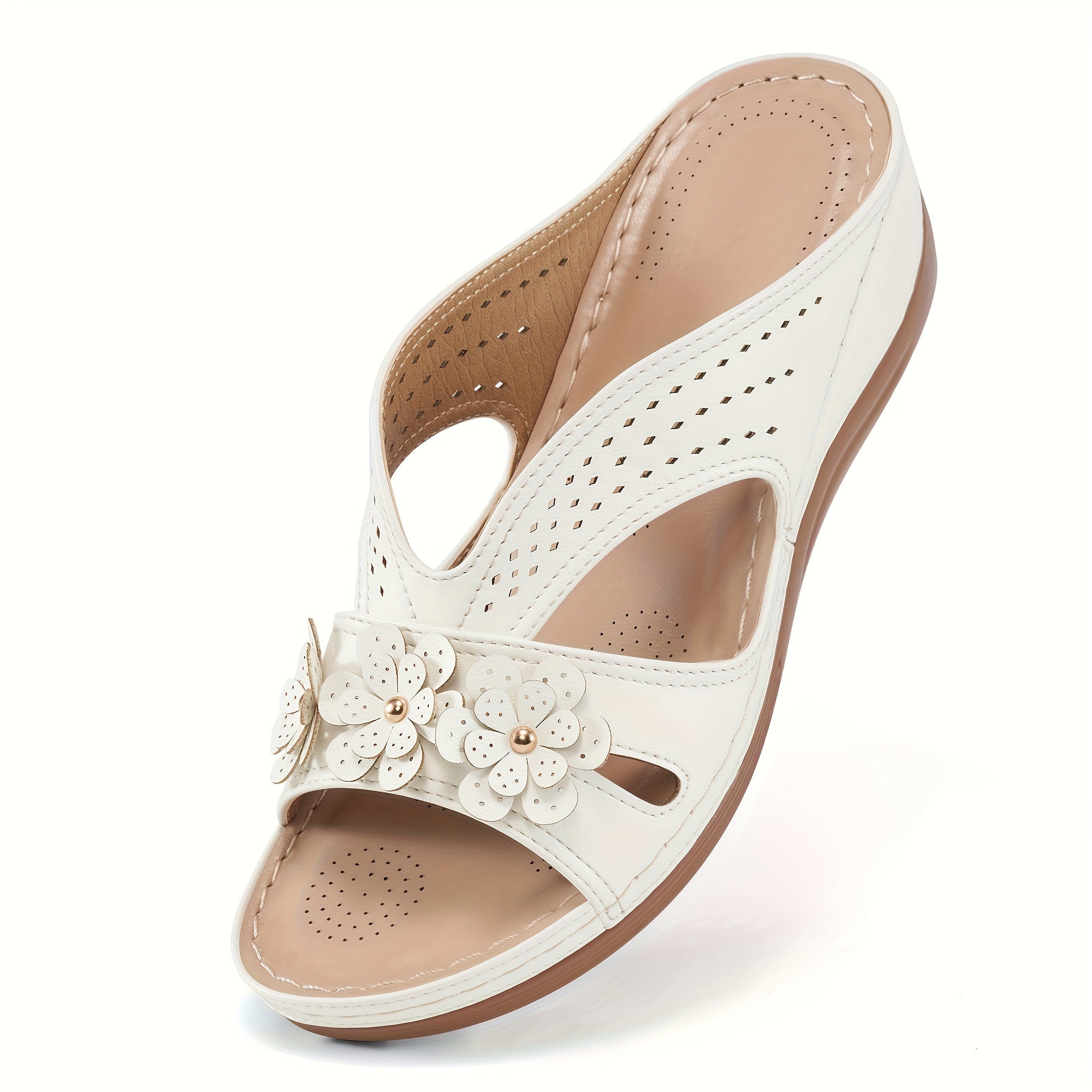 Norabel™ - Sandales à Talon Compensé Confort Orthopédique – Stabilité, Légèreté et Posture Naturelle