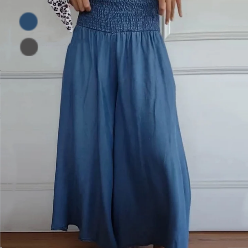 Pravina™ - Women's High Waisted Wide Leg Jeans 