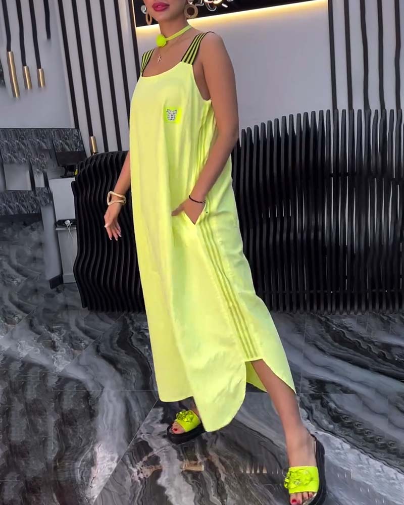 Nyelle - Robe bretelles séparées lâche