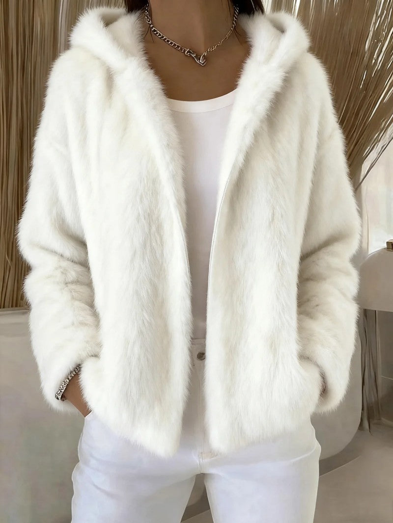 Pavirae - Veste Douce En Peluche À Capuche Zippée