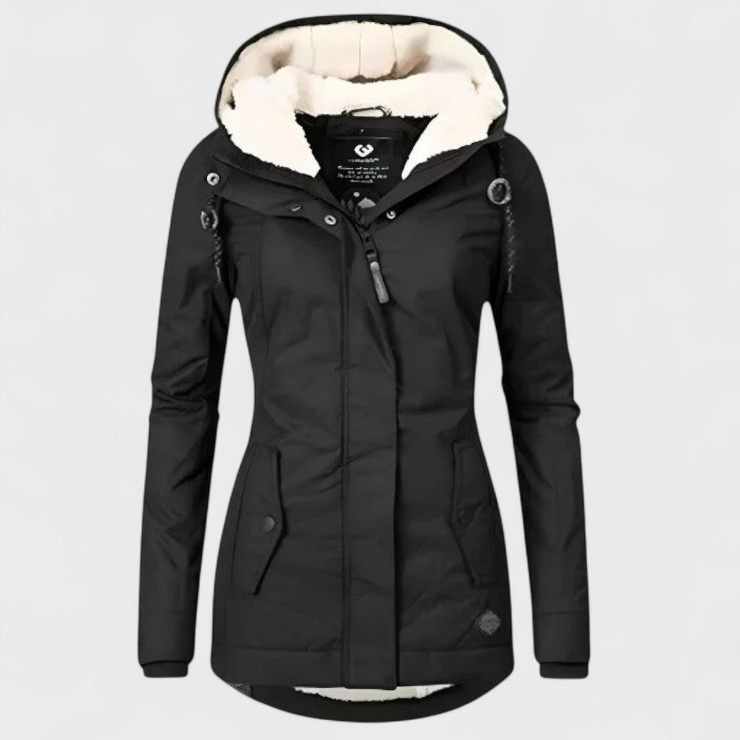 Dionellea™ - Women's Warm Waterproof Winter Jacket with Hood - Premium Quality, Windproof and Waterproof 