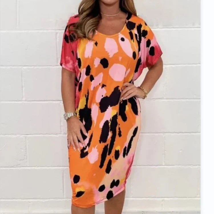 Louisa™ - Leopard Print Loose Casual Dress