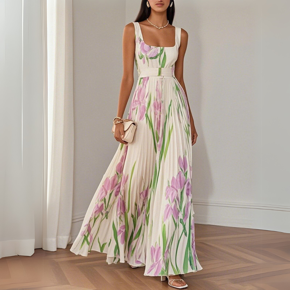 Roselitha - Elegant Floral Maxi Dress