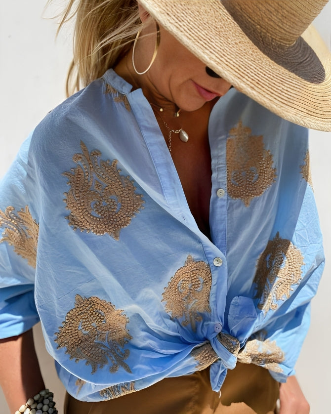 Elina™ - Chic Ibiza Style Blouse 