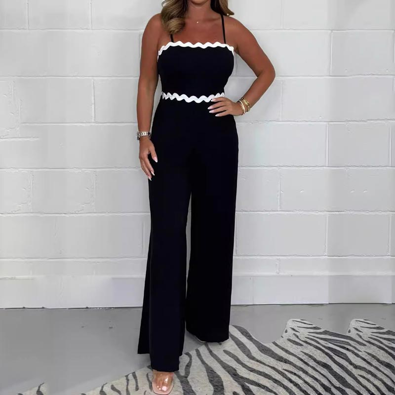 Ismera - Elegant strappy jumpsuit with built-in bra