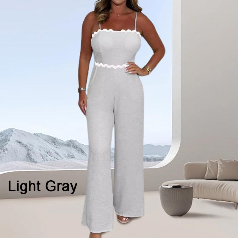 Ismera - Elegant strappy jumpsuit with built-in bra