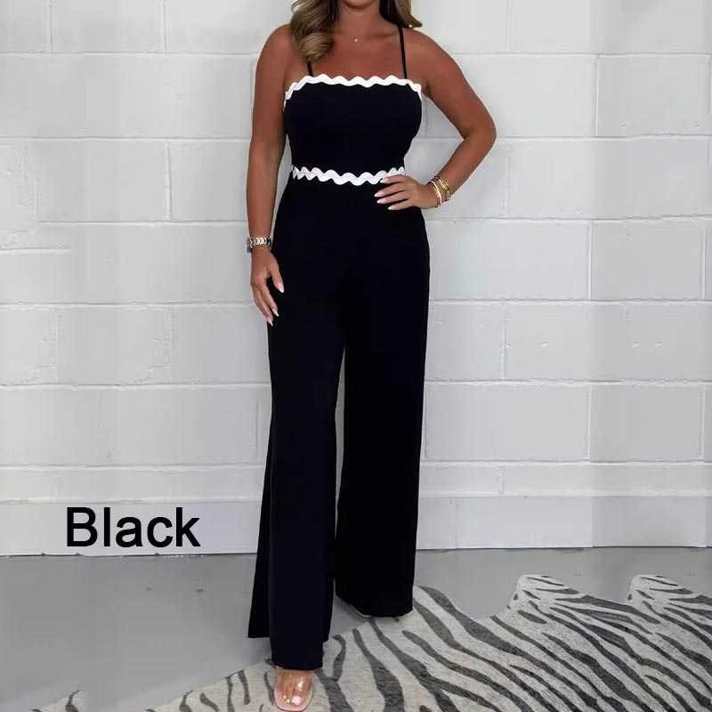Ismera - Elegant strappy jumpsuit with built-in bra