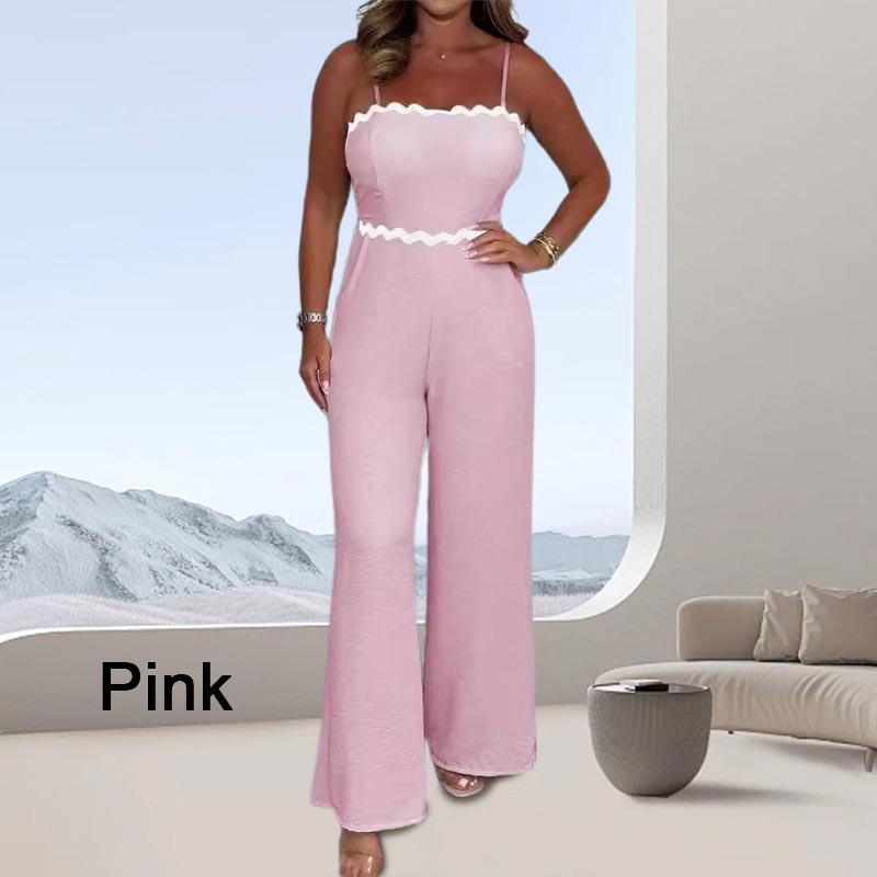 Ismera - Elegant strappy jumpsuit with built-in bra