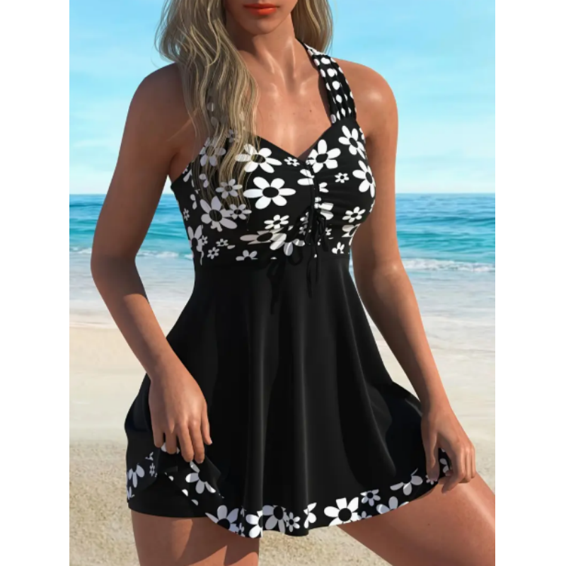 Helirae™ - Women's Floral Print Swim Tankini and Boyshorts