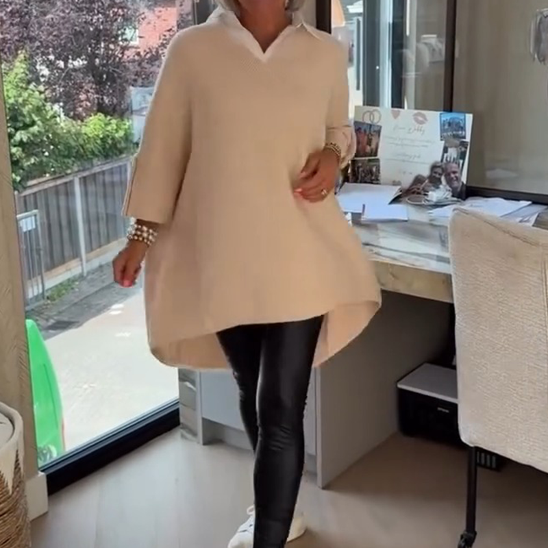 Rosavianne - Blouse Femme Chic à Col Chemise