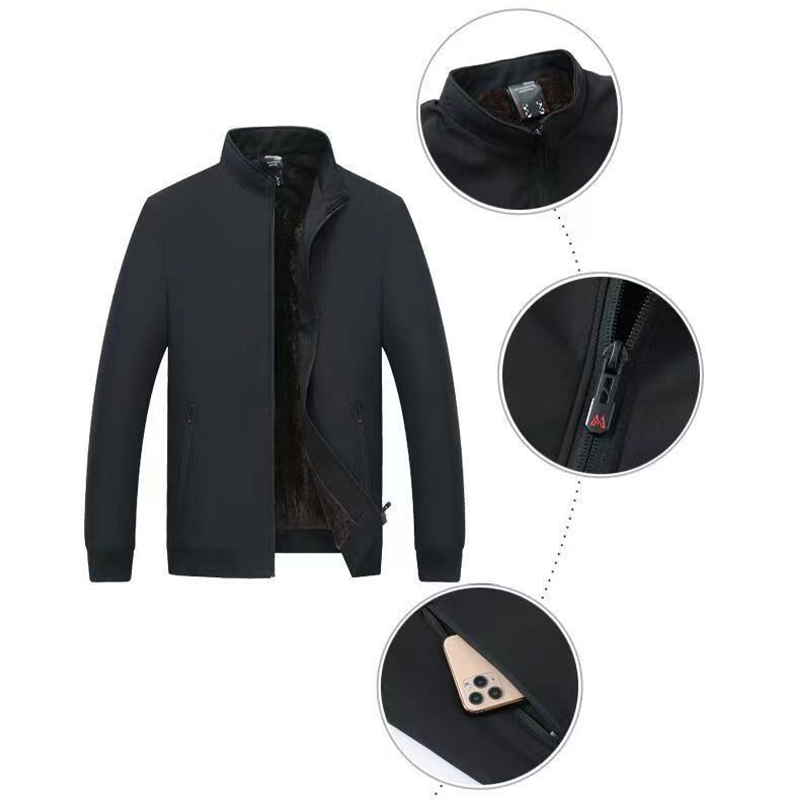 Alexandre - Men's warm zip-up jacket - Windproof, waterproof and anti-wrinkle