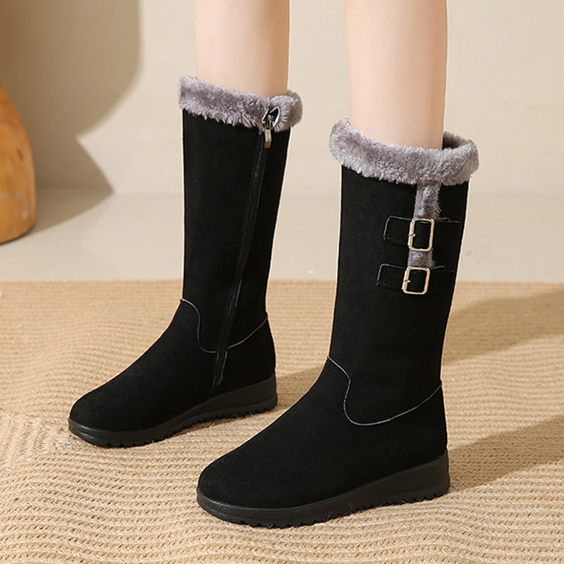 Marilysse - Women's Mid-Calf Snow Boots: Warmth &amp; Elegance