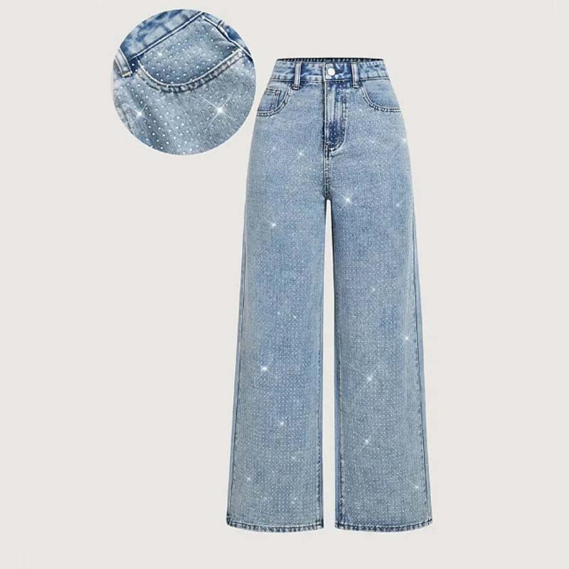 Lunessavelle - Jeans Pour Femmes Élégants Avec Strass