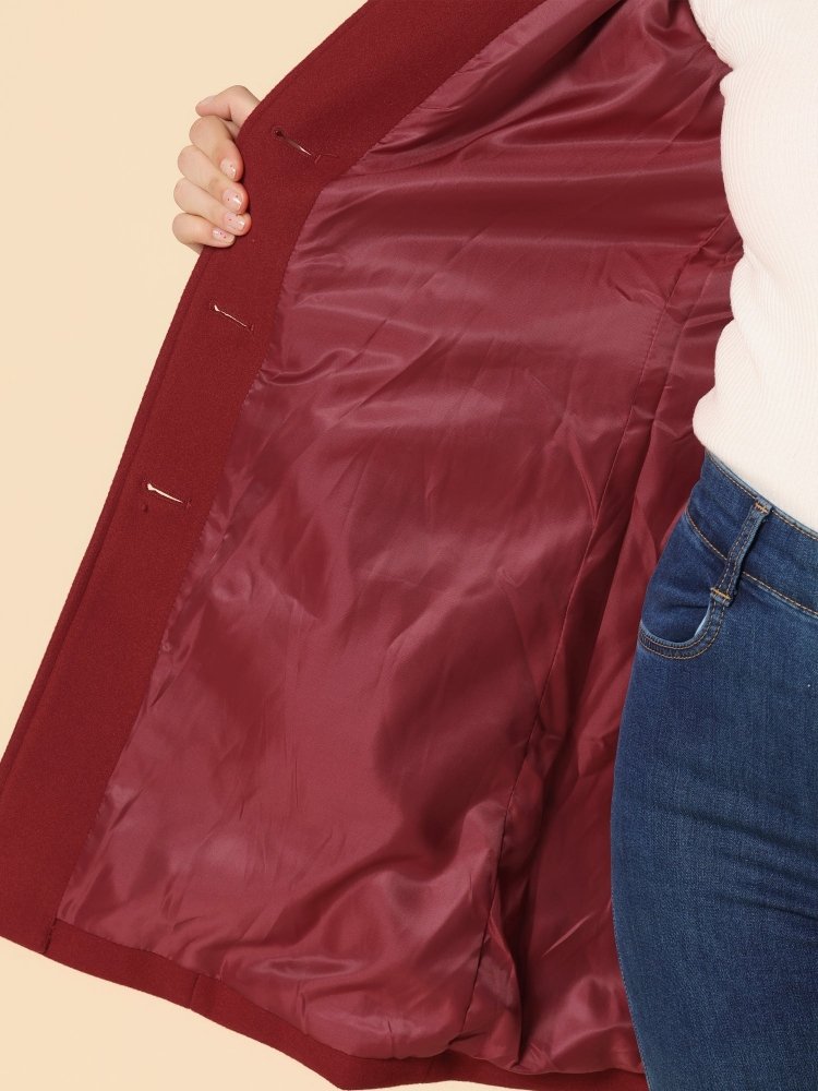 Ceralissea -  Manteau d’hiver pour femme à un bouton