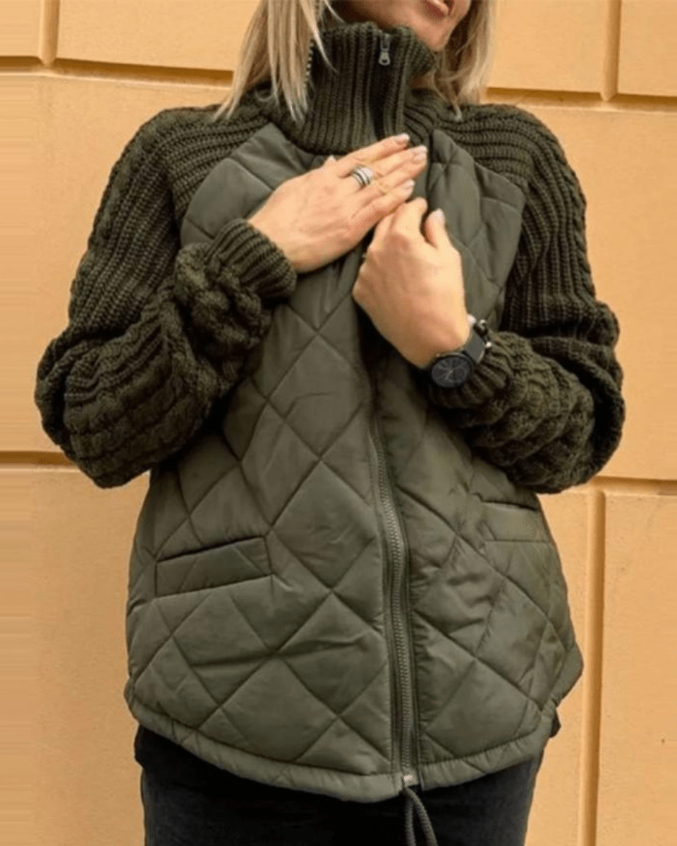 Bravina - Veste en Fleece Tricotée Décontractée