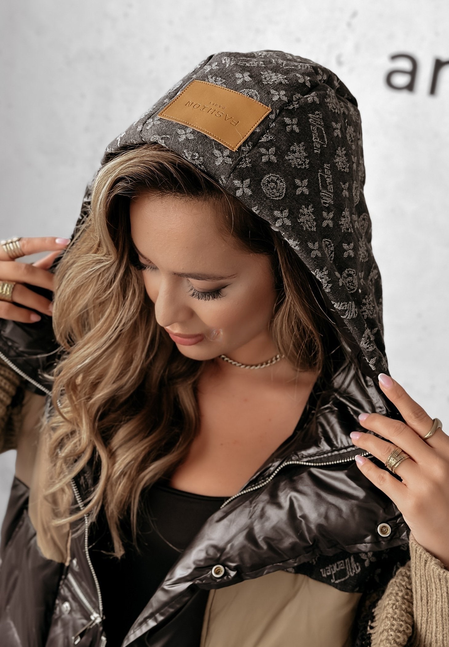 Cyralissea - Manteau Puffer Hybride À Manches Tricotées